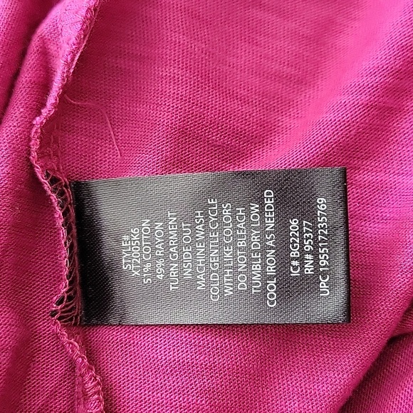 Social Standard by Sanctuary Dylan Scoop Tee, Maternity Top, Magenta Rose, M,NWT - Picture 7 of 11